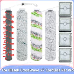 Compatible For Bissell CrossWave X7 Cordless Pet Pro 3011, 3055, 3277, 3279, 3276A Parts Roller Brush Hepa Filter Accessories