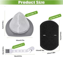 2033 Filter Replacement for Bissell 20331 20333 20334 20336 20339 2033M, 4 Mesh Filters 6 Foam Filters, Replace Part 1611508