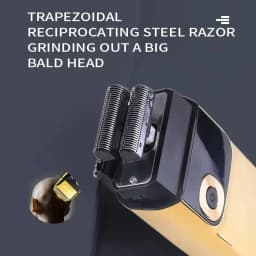 Kemei KM-1949 Gold or Silver All Metal Electric Hair Clipper KM-2028 Rechargeable Men's Shaver Professional Cordless Trimmer