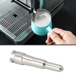 Coffee Steam Spout Nozzle Stainless Steel Coffee Machine Steam Nozzle Pressure Resistant Easy Cleaning Silicone Rings for Cafe