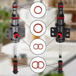 1-5set O-Ring Seal Kit Silicone Gasket Tools For Food Grade Coffee Machine Brewing Group Spout Connector Maintenance Accessories