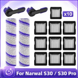 Compatible for Narwal S30 and Narwal S30 Pro Vacuum Parts Main Roller Brush HEPA Filter Brush Handle Replacement Accessories
