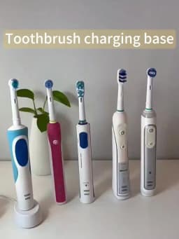 Universal Electric Toothbrush Replacement Charger, 4 Types Safe Charging Base Compatible with Most Electric Toothbrush Brands