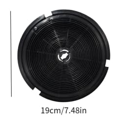 Cooker Hood Carbon Filter Replace Part Kitchen 19cm Round Kitchen Appliances Range Hood Filter for Carbfilt1 Replace Part