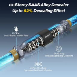 ALTHY AL-WS200 Whole House Water Descaler Scale Inhibition Softener System Large Flow Anti Limescale Corrosion & Hard water