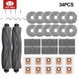 For Xiaomi Mijia M30S D103CN robot vacuum cleaner Accessories Main Side Brush Hepa Filter Mop Cloth Dust Bag Replacement Parts