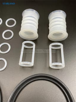 18 In 1 Silicone Seal Rings Combo Corrugate Seal Tubes Parts BJ Ice Cream Makers Ventus Soft Serve Machine Fittings Replacements