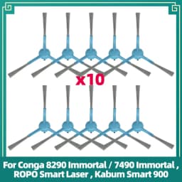 Replacement Parts Fit for Conga 8290/7490 Immortal, ROPO Smart Laser, Kabum Smart 900 Roller Side Brush Filter Mop Dust Bag