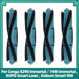 Replacement Parts Fit for Conga 8290/7490 Immortal, ROPO Smart Laser, Kabum Smart 900 Roller Side Brush Filter Mop Dust Bag