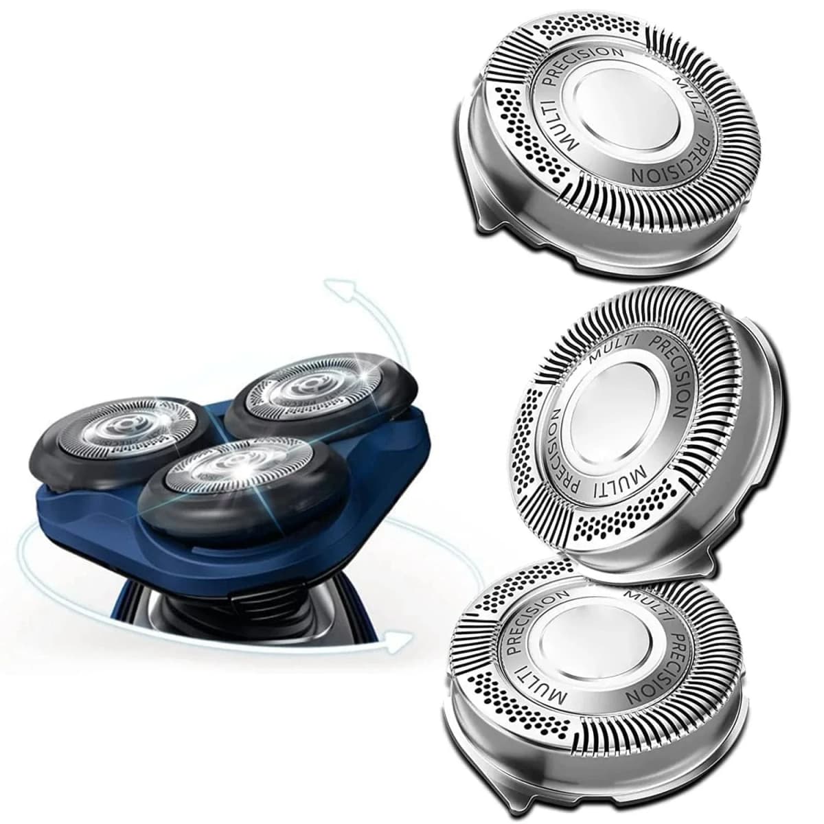 SH50 Replacement Heads for Philips Series 5000 Shavers, AquaTouch, PowerTouch, S5210 S5370 PT730 AT810 Electric Razors