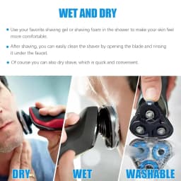 SH50 Replacement Heads for Philips Series 5000 Shavers, AquaTouch, PowerTouch, S5210 S5370 PT730 AT810 Electric Razors