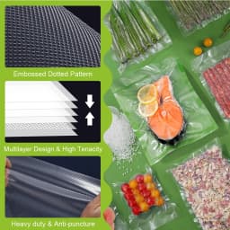 Kitchen Vacuum Bags for Food Vacuum Sealer Packing Machine Food Storage Bag BPA-Free Kitchen Accessories 50pcs/lot