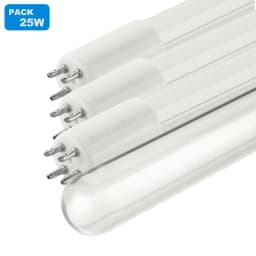 Coronwater 25W Lamp and Sleeve Quartz Packs Replacement to 6GPM Water Filter UV Disinfection