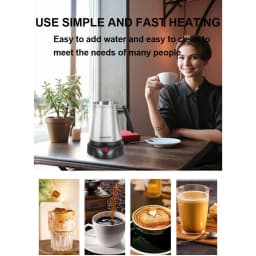 800ML Electric Kettle Turkish Greek Coffee Moka Tea Pot Maker Machine Stainless Steel Portable 6 Cups Boiling Water 220V 전기포트