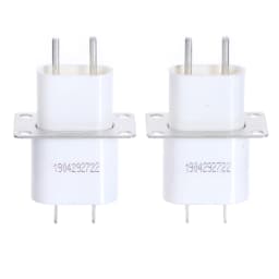 2 pcs Microwave Oven Magnetron Tube with Through-Core Capacitor Pin Sockets Electronic Converter for Home Appliance Repair