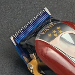 Blue Titanium Plating Clipper Blade BRDCLIP Metallurgical Powder Ceramic Fade Blade Oil Head Gradient Clipper Replacement Blade