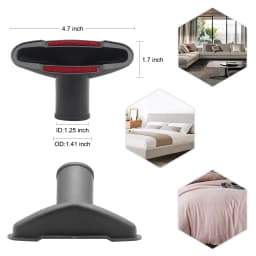 For 32mm 35mm 1 1/4in 1 3/8in Vacuum Cleaner Accessories Universal Vacuum Nozzle Suction Brush Head Crevice Tool for Bed Sofa