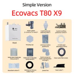 Ecovacs X11 X12 T90 X9 T50 X8 X1 Robot Vacuum Water Change Kit Auto Water Refill and Drain Water Hookup Accessories ModuleM