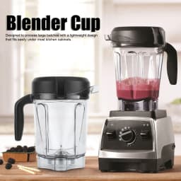 Blender Accessories Transparent Food Blender Container with Blade Lid Replacement Accessories Fit for Container 64oz Blender Cup