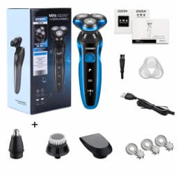 Electric Shaver Electric Razor Rotary Beard Trimmer Rechargeable Shaving Machine for Men Beard Razor Waterproof 5-Blade