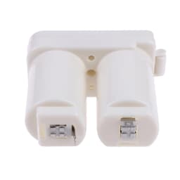 3/2/1Pcs Double Compartments Universal Battery Box for Gas Water Heater Accessories Parts Plastic Double Battery Case(white)
