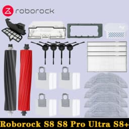 Roborock S8 Pro Ultra S8+ Robot Vacuum Spare Parts Main Side Brushes Mop Cloths HEPA Filters Dust Bags Accessories