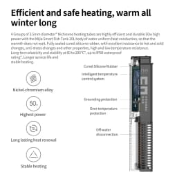 Mijia Fish Tank Filter Cartridge Set Aquarium Physical Biochemical Filtration 50W Heating Rod Smart Constant Temperature