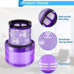 HEPA Filter Replacement Parts For Dyson V11 Torque Drive V11 Animal V15 Detect SV14 Cordless Vacuum Compare to Part 970013-02