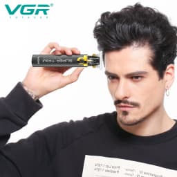 VGR 082 Hair Trimmer T9 Mens Electric Hair Clipper Professional Hair Cutting Machine T9 Metal Shell Barber Trimmer for Men