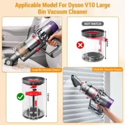 A06I Dust Container With Filter Replacement Parts For Dyson V10 SV12 Animal And Absolute Vacuum Cleaner Accessories Dustbin