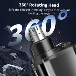 Portable USB Type C Fast Charge Nose & Ear Hair Trimmer Men Precision Cutting Tips Personal Grooming Removal Kit