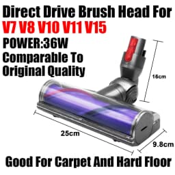 For Dyson V6/DC V7 V8 V10 V11 V15, Direct Drive Vacuum Brush Head, Carpet & Hard Floor Attachment,Comparable to Original Quality