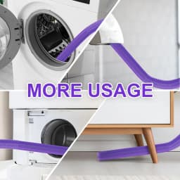 1pcs Upgraded Dryer Vent Cleaner Kit:Universal Vacuum Hose Attachment Deep Cleaning Brush for Lint Removal Fits All Vacuums