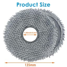 Mop Pads for Roborock Q Revo Master, Q Revo S, Q Revo Pro, Q Revo Maxv, Q Revo Curv Accessories Replacement Parts Mopping Cloths
