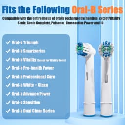 4 8 12 20 Pack Compatible with Oral B Electric Toothbrush Replacement Brush Heads, Toothbrushes Head Refills for Pro 1000 7000