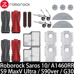 Roborock Saros 10/ A1460RR/ S9 MaxV Ultra / S90ver / G30 Vacuum Parts Main Roller Side Brush HEPA Filter Mop Cloth Dust Bag