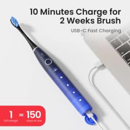 Electric Toothbrush for Adults,Oclean 150 Days Battery Life Electric Toothbrush with 3 Brush Heads 5 Modes IPX7 Waterpoor