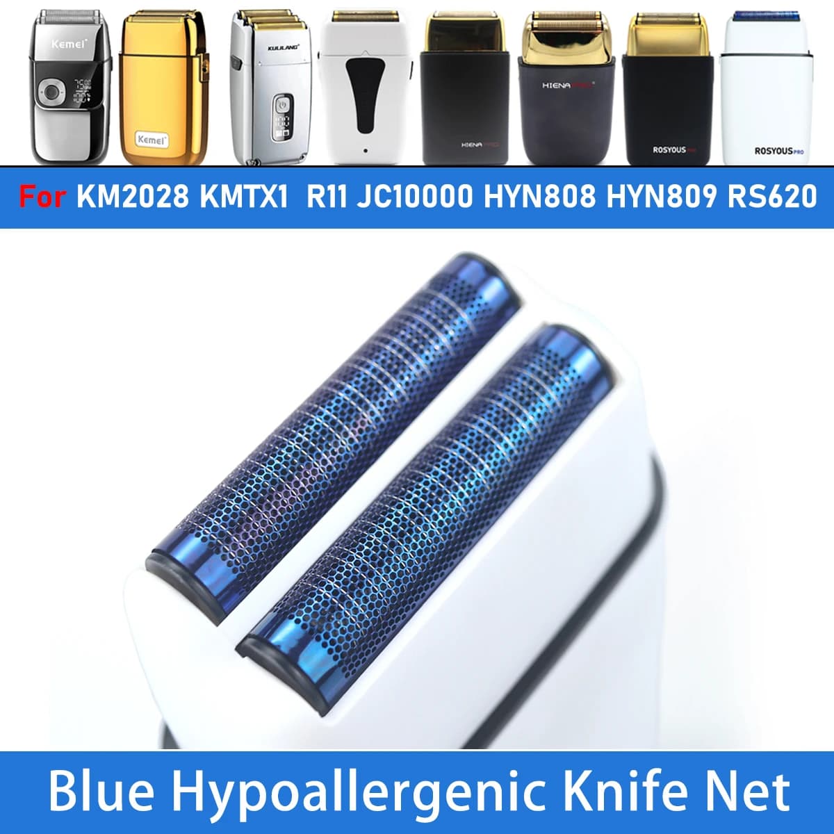 Original Replacement Blade Net Shave System for KM2028 KMTX1 R11 JC10000 HYN808 HYN809 RS620 Men's Razor Shaver Accessories