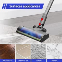 LED Electric Brush for Dyson V7/V8/V10/V11/V15 Vacuum Cleaners, Dust Detection Brush, for Hard Floors, Carpets and Other Floors