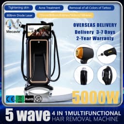 4 In 1 Soprano Titanium Ice Laser Hair Removal Device Alexandrite 808nm Diode Laser System Painless Permanent Body Hair Removal