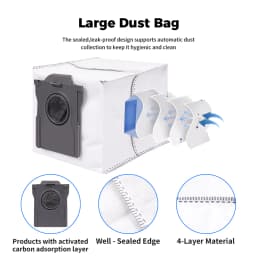 For Dreame X30/X40/X50 Ultra, L10s/L30s/L40/L50 Ultra, S10/S30 Pro Ultra Dust Bags Mop Cloths Sweeping Robot Vacuum Parts