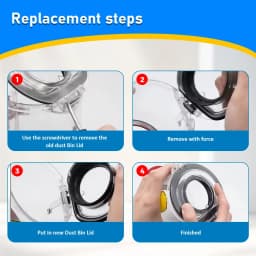 Dust Bin Lid For Dyson V6 V7 V8 V11 V10 V12 V15 Vacuum Cleaner Replacement Dust Bin Top Cover Fixed Tool Sealing Ring Accessory