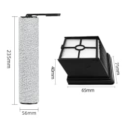 Replacement Main Brush With HEPA Filters For Lubluelu BVC-T8A Wet And Dry Vacuum Cleaner Cleaning Accessories