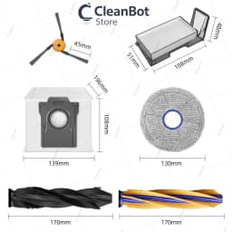 Dreame X60 Max Ultra Accessories Main Side Brush HEPA Filter Mop Cloths Dust Bag Vacuum Cleaner Replacement