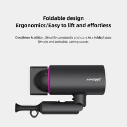 EU/UK/US New Product Hair Dryer Eu/Us Plug-In Foldable High-Speed Strong Negative Ion Household Hair Salon Portable Hair Dryer