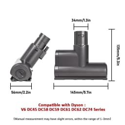 Mini Motorized Electric Brush Head For Dyson V6 DC45 DC58 DC59 DC61 DC62 DC74 Vacuum Cleaner Mattress Mite Removal Suction Head