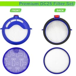 1 2 sets Replacement Filter Kits for Dyson DC25 Ball Vacuum Cleaner Parts 919171-02 Pre Motor Filter 916188-05 HEPA Filter