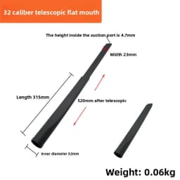 35mm-32mm Hose Vacuum Cleaner Adapter Replacement Port Durable Black Crevice Tool Accessories Kit Corner Flexible New