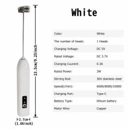 Milk Frother Egg Beater Mini Coffee Whisk Mixer Rechargeable Electric Milk Frother Wireless Milk Foamer Maker Handheld Stirrer