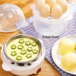 Multifunctional Electric Egg Cooker Automatic Egg Boiler 7 Eggs Mini Egg Cooker Kitchen Breakfast Machine Mini Egg Boiler
